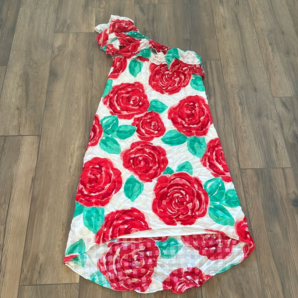 Vineyard Vines One Shoulder Maxi Dress